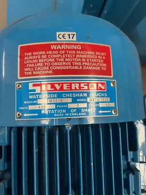2017 SILVERSON GX10/1500 Mieszalniki stanowiskowe, disolwery | Perry Equipment (5)