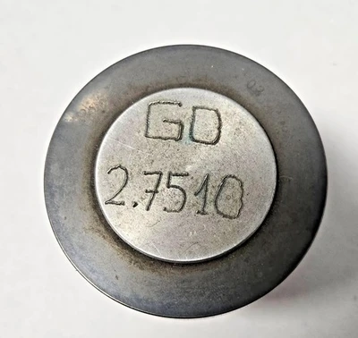 Tungsten Carbide Plug Gage 2.7510" Go Inspection Measurement
