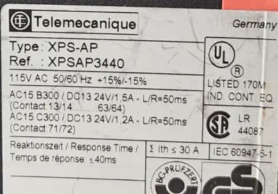 Telemechanique XPS-AP Safety Relay (BIN741)
