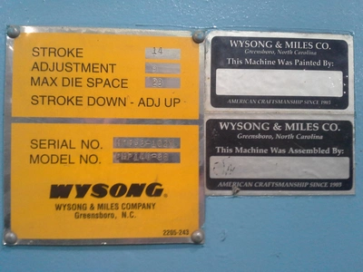 USED WYSONG PHP140-96