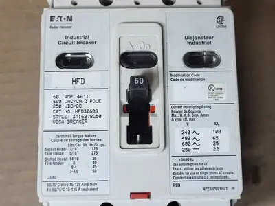 Used EATON CUTLER-HAMMER HFD3060S Switchgears British Columbia CA | Lenmark #1436100