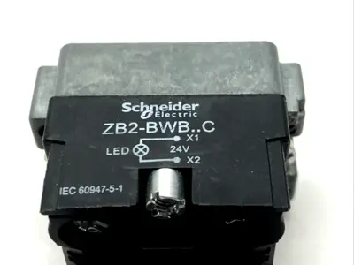 USED SCHNEIDER ELECTRIC METAL SERIES GUSHBUTTON BASE