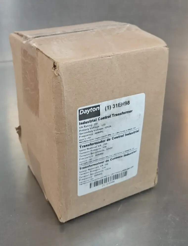 Dayton 31EH98 Control Transformer, 250 Va, 12/24V Ac, 120V Ac Loc4E48