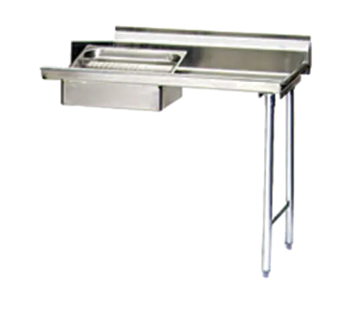 Eagle Group SDTR-48-16/3 48" Straight Soil Dishtable - R-L, 8" Backsplash, 16 ga 304 Stainless