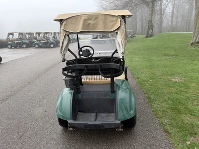 (1) 2015 E-Z-Go golf cart with a Kawasaki gas engine, includes canopy, fold-down windshield, and bal...