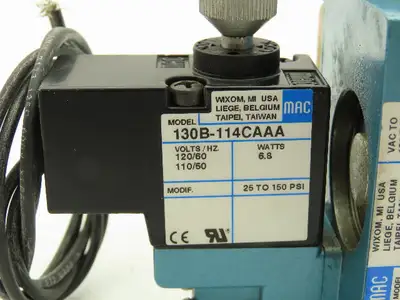MAC 56C-17-114CA Pneumatic Solenoid 3/2 Spool Valve 120V 3/4" NPT