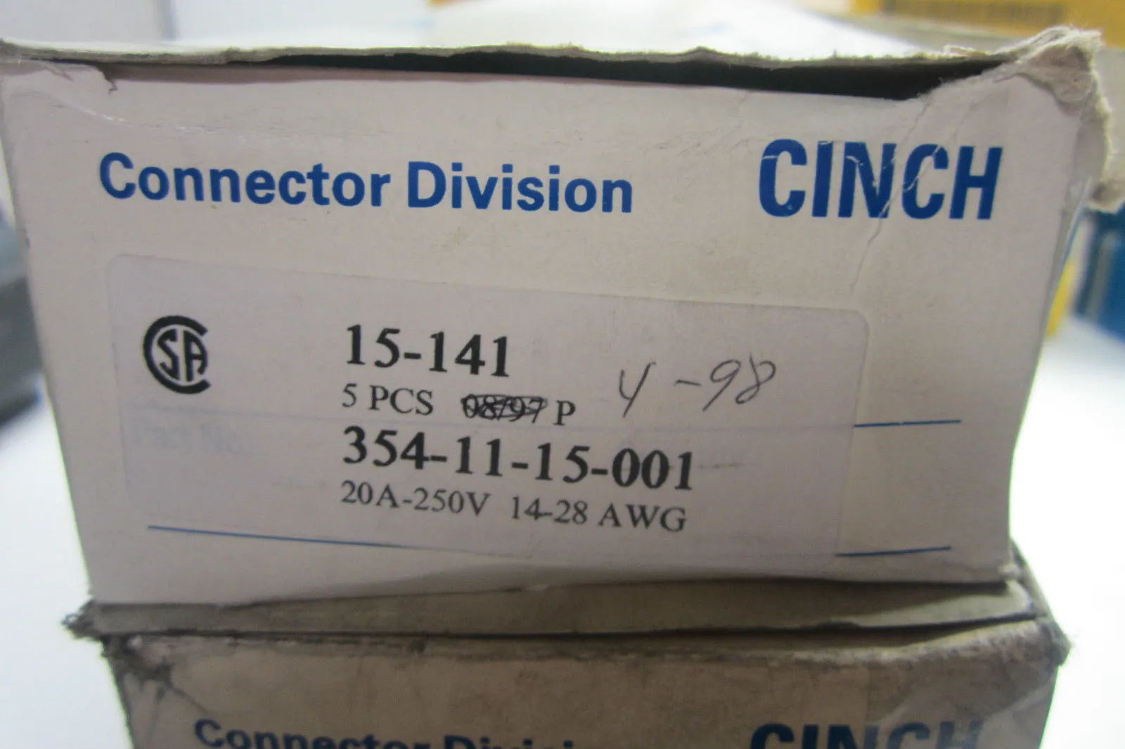 5 NEW CINCH 354-11-15-001 POSITION SCREW TERMINALS 3541115001