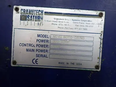 USED GRANUTECH SATURN SYSTEMS CORPORATION M240 ROTOGRIND