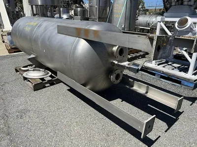 Tank, 425 Gallon, Stainless Steel, 55 PSI, DT/DB, Morfab #S744614