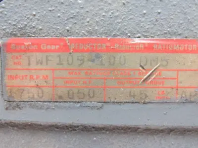 Boston Gear TWF109-100 DM5 Worm Gear Box Drive Speed Reducer 100:1 Ratio .050HP