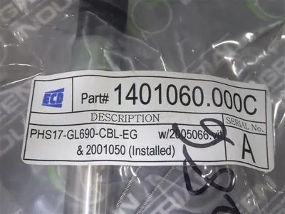 ECD 1401060.000C pH Electrode Assembly PHS17-GL690-CBL-EG New