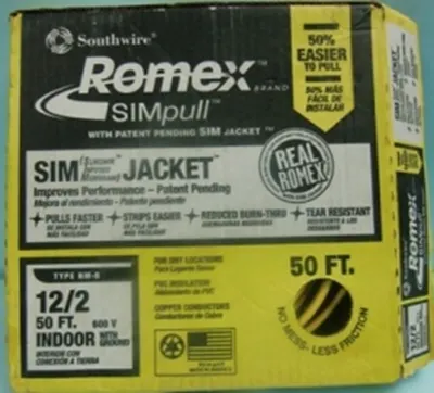 QTY. 1. SOUTHWIRE ROMEX BRAND SIMPULL SIM (SLIKQWI...