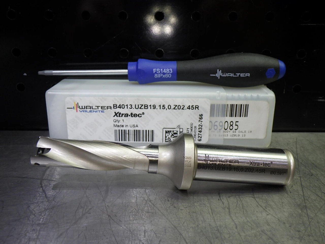 Walter 15mm Coolant Thru Drill 19mm Shank B4013.UZB19.15,0.Z02.45R (LOC2793D)
