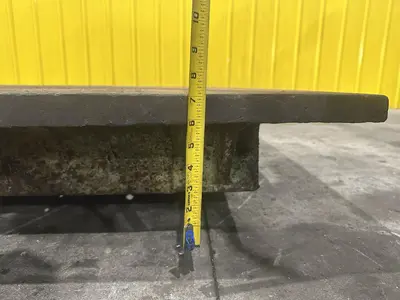 114" X 51" X 7" HIGH STEEL LAYOUT RISER PLATE: STOCK #23182