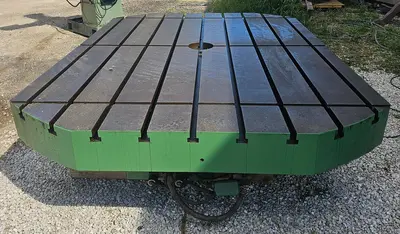 USED CINCINNATI-GILBERT 96" ROTARY AIR-LIFT TABLE