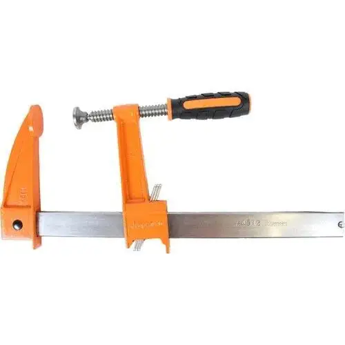 Jorgenson 24" Steel Bar Clamp 5" Throat Depth Copper Plated Screw Swivel 1200lbs