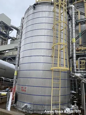 Used Lundberg Carbon Steel Vertical Tank, Approx. 18,000 gallon capacity