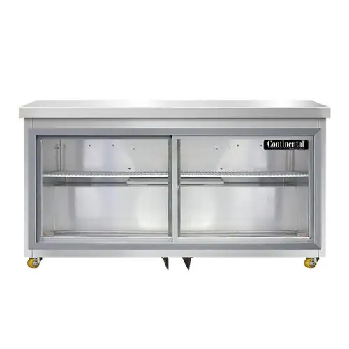 Continental SW60NSGD-U 60" W Undercounter Refrigerator W/ (2) Sections & (2) Doors, 115v
