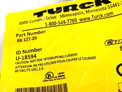 NEW TURCK RK 12T-20, U-18594