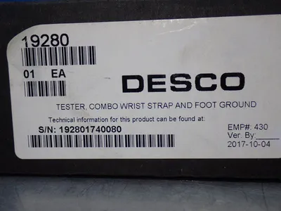 Used DESCO 19280 ESD Testers Ohio US | HGR 24 #1187186