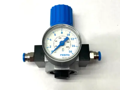 Used Festo Pneumatic Pressure Regulator, G 1/8 Connection, 192298 Air Pressure Regulators Michigan US | Maverick Industrial Sales #1389156
