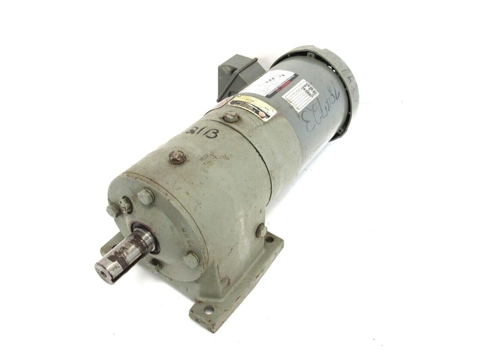 USED US MOTORS P63CDC-2824 MOTOR 1-1/2HP 230/460V 1730RPM EI88 RATIO 31.39