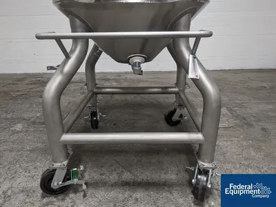 USED A&M Process 500 Liter A&B Process Receiver Tank, 316 S/S, 44/150#