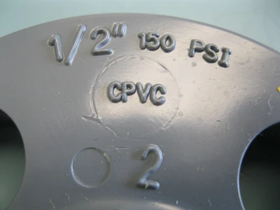 NEW Lot (2) 1/2" 150# Spears Schedule 80 CPVC Flange H7