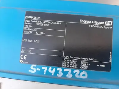 USED ENDRESS+HAUSER 83F40-AFTAACACAAAA