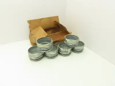 Rigid IMC 4" EMT Straight Compression Connector Fitting  Lot of 6