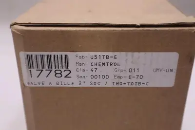 NEW OPEN BOX Gf Piping Systems 163375007 2" Socket Cpvc Ball Valve STK GF1006