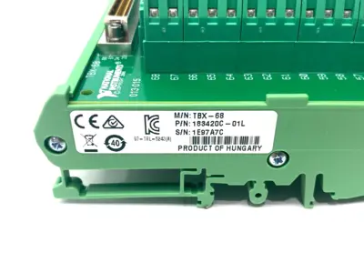 USED NATIONAL INSTRUMENTS 68-PIN FEMALE SCSI TO 68-PIN SCREW TERMINAL BOARD
