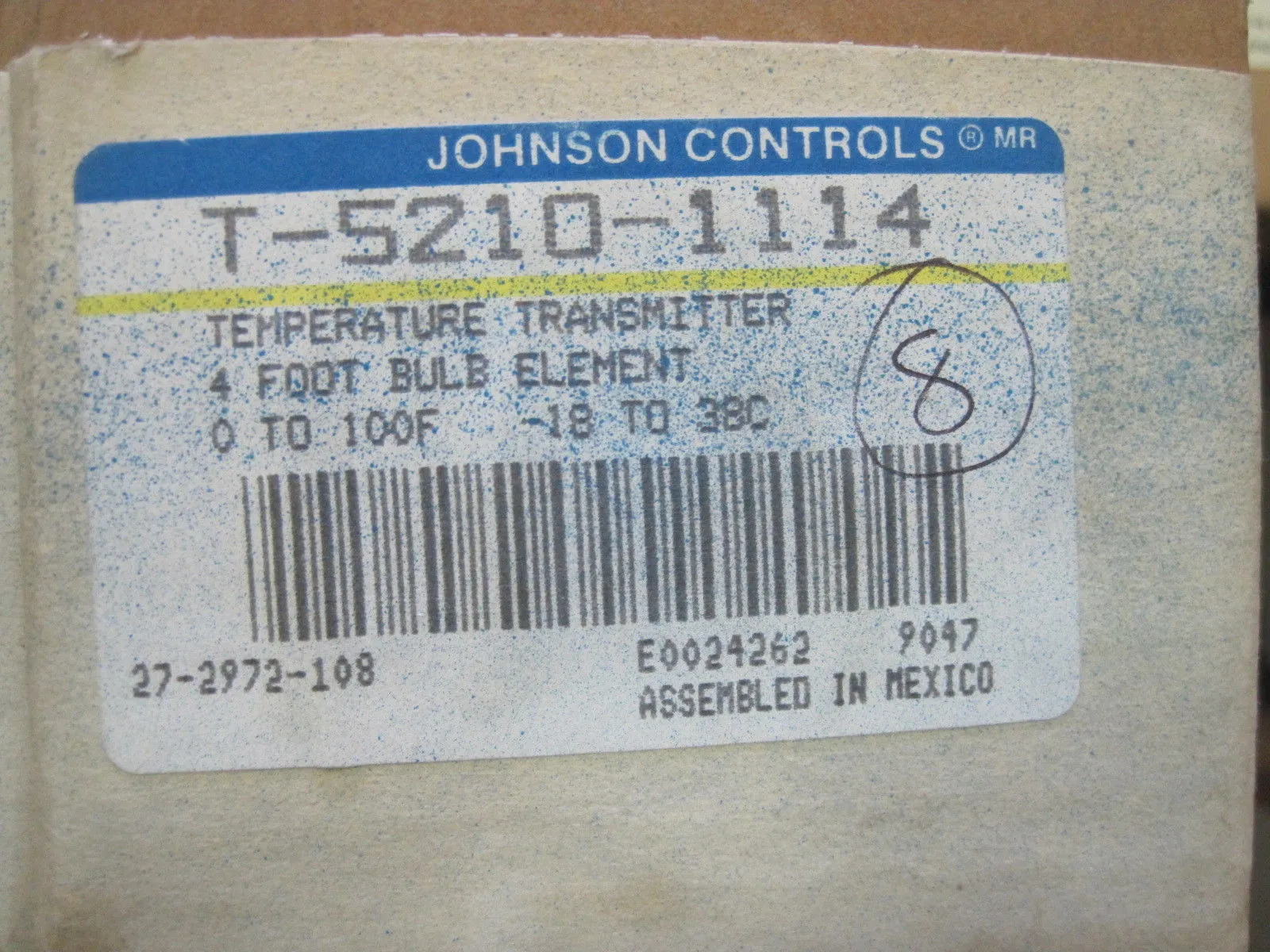 NEW JOHNSON CONTROL T-5210-1114