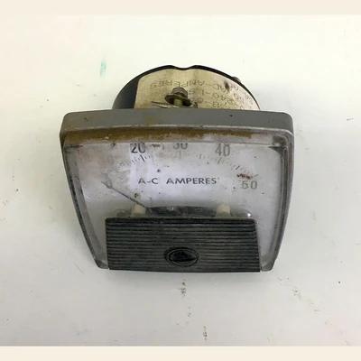 Electro-Meter 0-50 Amp Analog Ammeter