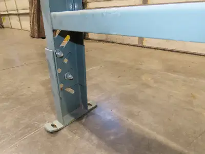 64"W Conveyor Leg Stationary Floor Support 25-5/8" to 31-5/8"H Heavy Duty