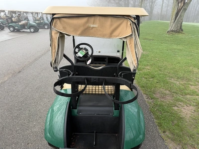 (1) 2019 E-Z-Go EFI golf cart with a Kawasaki gas engine, model 657061G01, includes canopy, fold-dow...