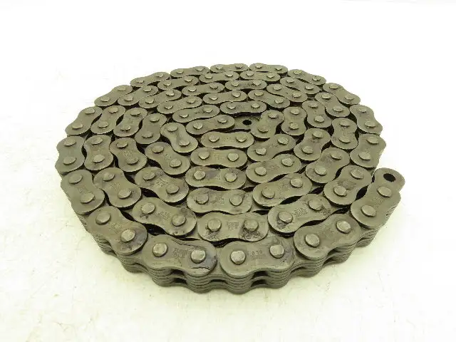 Tsubaki BL8 Single Strand Leaf Chain 3x4 Lacing 1" Pitch BL-8 Series 10'