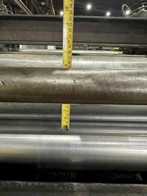 48" X 14 GAUGE AUTOMATIC FEED MODEL 13-32-48 13 ROLL STRAIGHTENER LEVELER: STOCK 19766