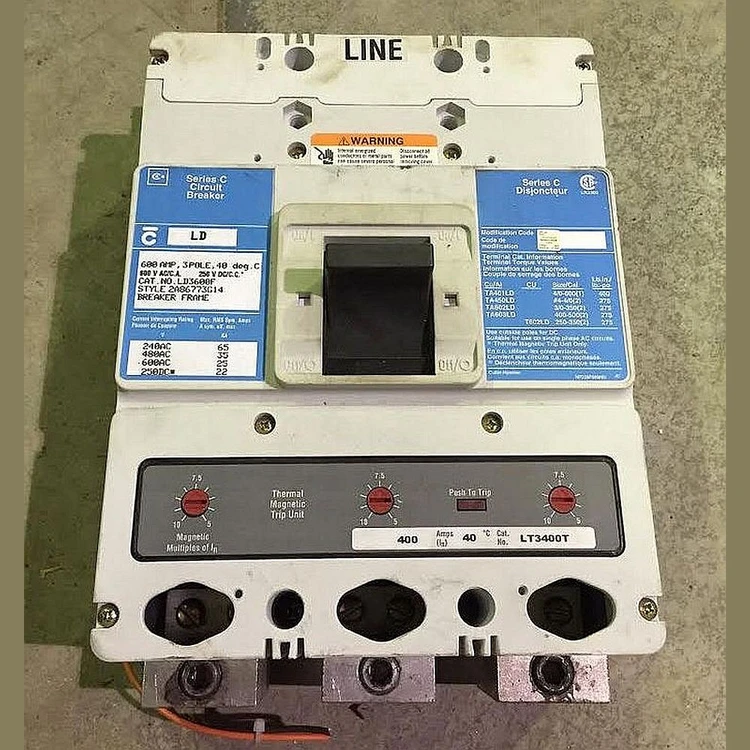 Used Cutler-Hammer LD

3 POLE. 
400A ADJUSTABLE TRIP.
500 MCM LUGS IN AND OUT. Circuit Breakers British Columbia CA | Savona Equipment LTD #1168571