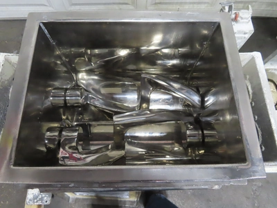 used 5 gallon Double Arm Sigma Blade Mixer, stainless steel, jacketed, 5 hp.