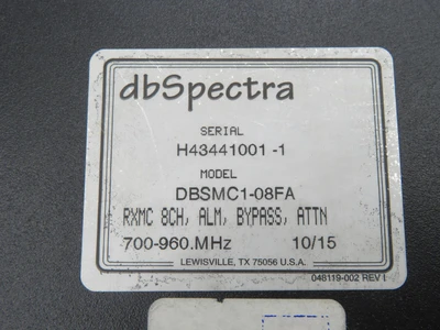 Used SPECTRA _UNKNOWN_ Misc Networking Equipment | OCO Industrial #1590244