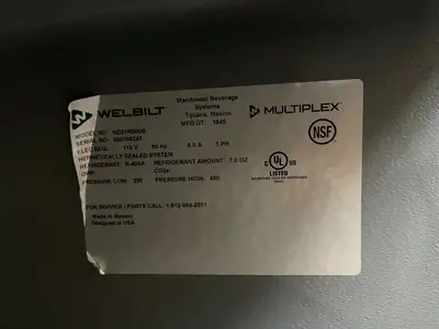 Used WelBilt Used Welbilt Multiplex ND21RS00B Nitrogen Beverage Dispenser 120V - SB Beverage Dispensers Illinois US | Falcon Restaurant Supply #1376424