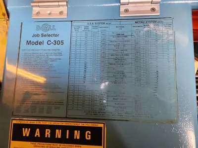 Used DOALL C-305A Horizontal Band Saws Minnesota US | INTER-PLANT SALES #1371295