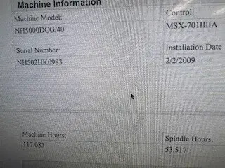 2009 DMG MORI SEIKI NH5000 Horizontal Machining Centers | Lion Machinery (4)