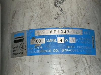 Used CROUSE HINDS _UNKNOWN_ Bus Bars & Plugs Ohio US | HGR 24 #1358141