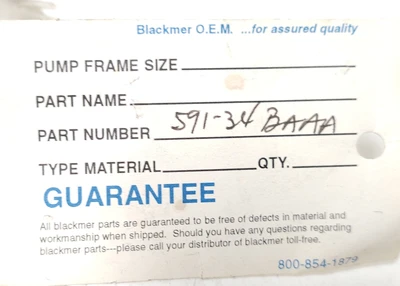 NEW Blackmer 591-34BAAA