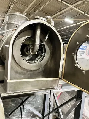 Baker-Perkins S-8 pusher centrifuge, 316SS.