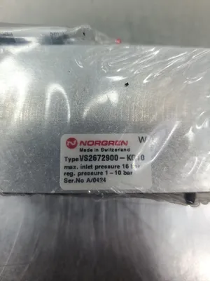 Norgren VS2672900-KG10 Pressure Regulator Plate, 16bar max, 1-10bar. 6D-21