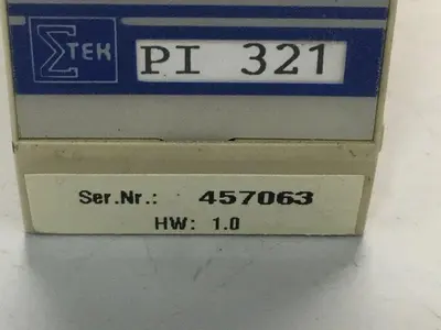 USED SIGMATEK PI321 01-003-321