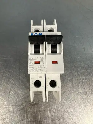 Eaton FAZ-C10/2-NA 10A, 2P, 277/480V Circuit Breaker (5.4.2)